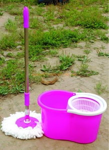 批發廠家直銷新款雙驅動旋轉手壓拖把 高效清潔的日用百貨優選